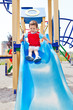Boy on a slide