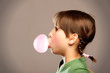 bubble with chewing gum