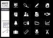 White - Office and Business icons White - Office and Business icons