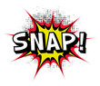 Snap. Comic book explosion.Vector illustration.