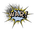War.Comic book explosion.