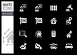 White - Real estate icons White - Real estate icons