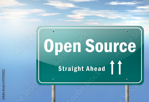 Illustration: Highway Signpost "Open Source" Highway Signpost "Open Source"