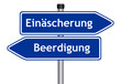 Einäscherung oder Beerdigung