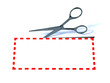 scissors and label