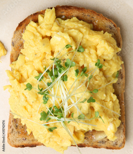Photo: Scrambled Eggs on Toast Scrambled Eggs on Toast