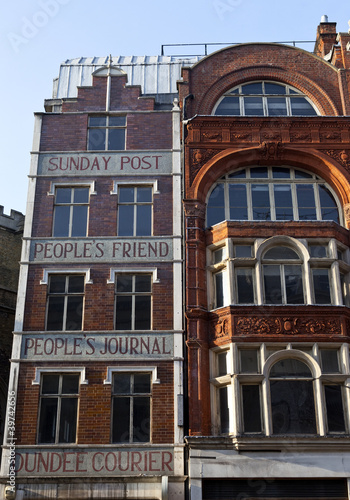 Photo: Publishing Buildings on Fleet Street in London Publishing Buildings on Fleet Street in London