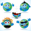 Cartoon Earth Icons #1