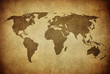 vintage map of the world.