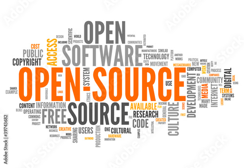 Illustration: Word Cloud "Open Source" Word Cloud "Open Source"