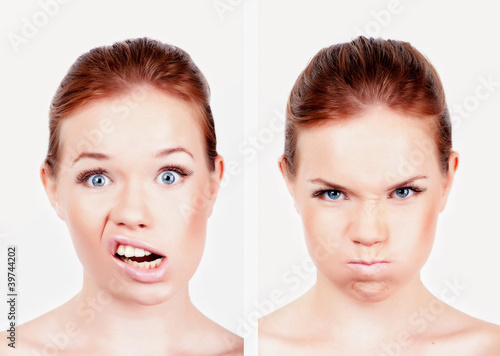 Foto: Girl face emotions Girl face emotions