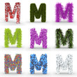 Texteffekt gemischt Buchstabe M