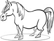 Cartoon pony horse coloring page Cartoon pony horse coloring page