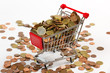 Foto: Warenkorb mit Euros Warenkorb mit Euros