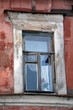 Traditional window in the old Russian house Traditional window in the old Russian house