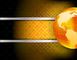 Abstract tech background with globe