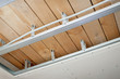 Electrical wiring installed in the ceiling