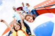 Happy kids on vacations