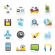 Office and business icons - vector icon set