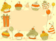 Vector: Cupcakes Background Cupcakes Background