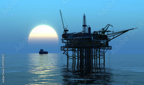 Illustration: Oil Rig Oil Rig