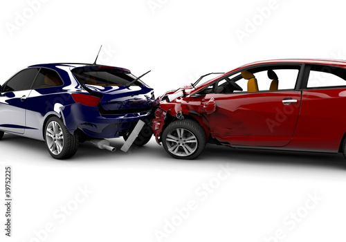 Illustration: Accident with two cars Accident with two cars