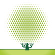 vecor: abstract geometric figure tree pattern background vecor: abstract geometric figure tree pattern background
