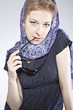 young adult girl portrait, fashion style