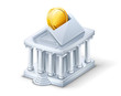 Bank building — moneybox