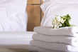 King sized bed in a luxury hotel room