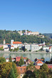 Blick über Passau im Bayerischen Wald