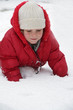 young cute girl having fun in snow young cute girl having fun in snow