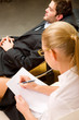 psychiatrist examining a male patient