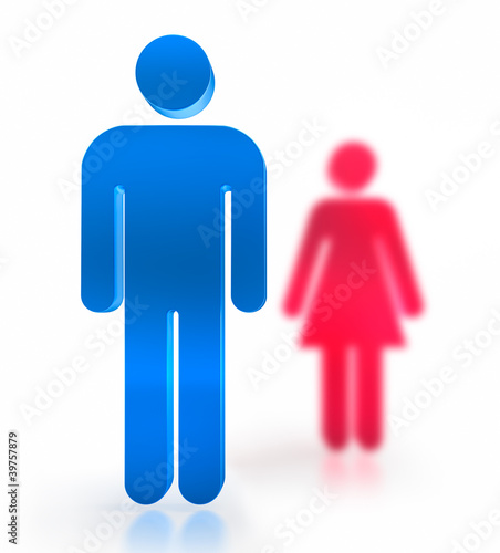 Illustration: Mann Frau Icon 2 Mann Frau Icon 2