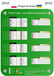 Foot - Calendrier des matchs de groupes 2012