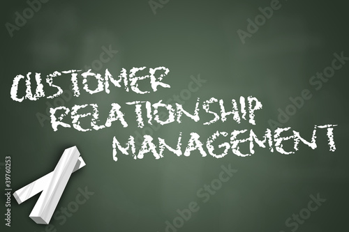 Illustration: Chalkboard "Customer Relationship Management" Chalkboard "Customer Relationship Management"