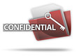 3D Style Folder Icon "Confidential"