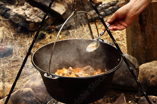 Photo: caldron on fire caldron on fire