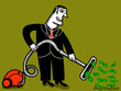vacuum cleaner businessman