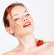 Foto: Girl with strawberry Girl with strawberry