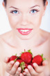 Foto: Girl with strawberry Girl with strawberry