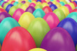 A lot of colorful Easter eggs