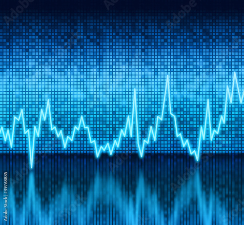 Illustration: Digital graphic chart display Digital graphic chart display