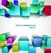 Vector: 3d cubic abstract background 3d cubic abstract background