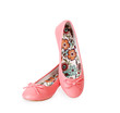 Fashionable pink ballet flats