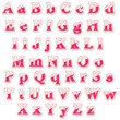 Pink Chrome Alphabet Set