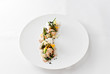 loup de mer carpaccio | jakobsmuschel | passe pierre | orange