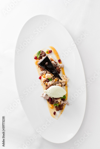Foto: schokoladenkuchen | minzeis | kaffee | orange schokoladenkuchen | minzeis | kaffee | orange