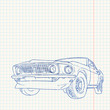 Vector: Muscle Car Illustration Muscle Car Illustration
