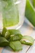 aloe vera juice with fresh leaves aloe vera juice with fresh leaves